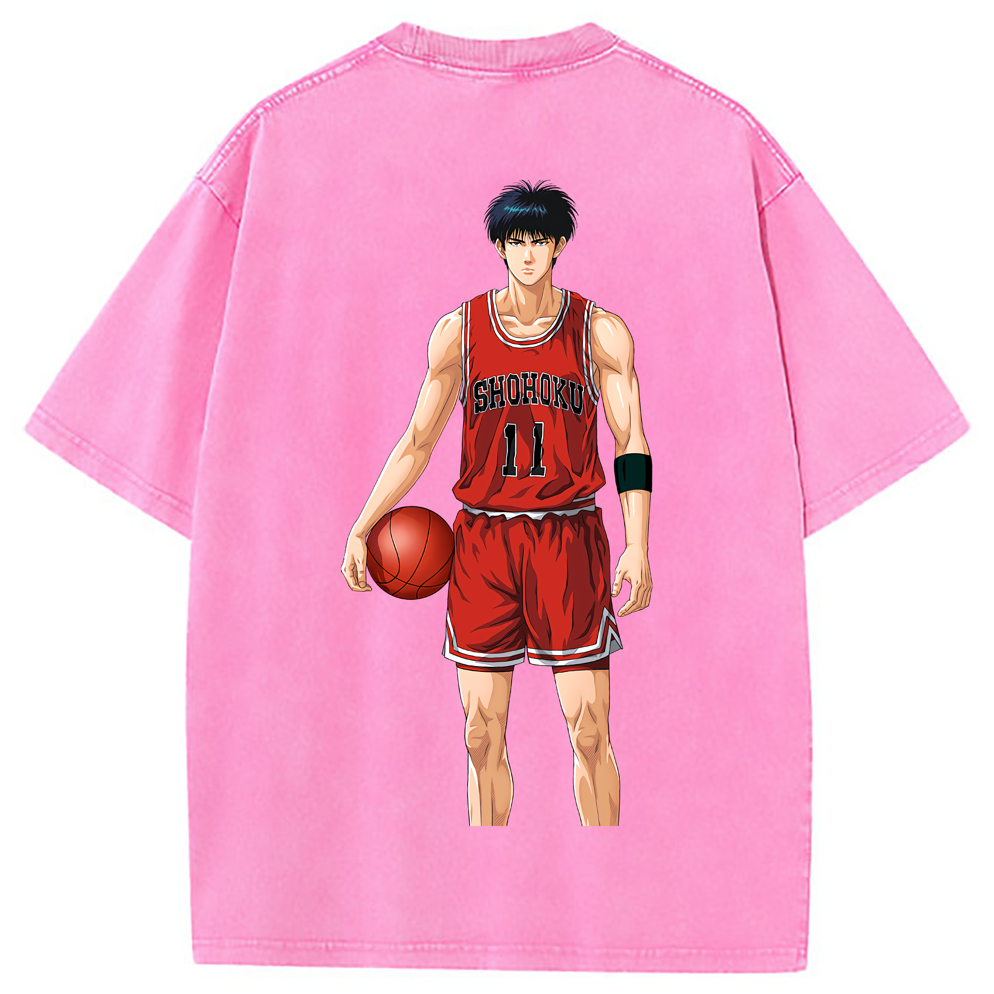 （画像用） SLAM DUNK／スラムダンク 綿100% ヴィンテージ風 半袖Tシャツ（背面プリント）